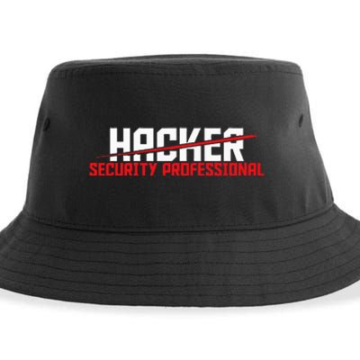 Security Professional Cybersecurity Cyber Hacker Hacking Sustainable Bucket Hat