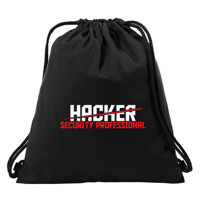 Security Professional Cybersecurity Cyber Hacker Hacking Drawstring Bag