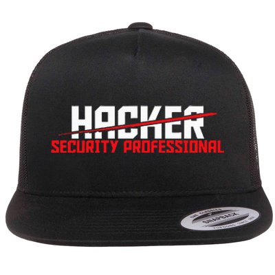 Security Professional Cybersecurity Cyber Hacker Hacking Flat Bill Trucker Hat