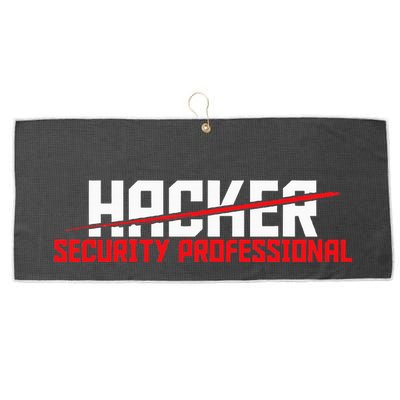 Security Professional Cybersecurity Cyber Hacker Hacking Large Microfiber Waffle Golf Towel