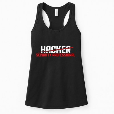 Security Professional Cybersecurity Cyber Hacker Hacking Womens Tank Top
