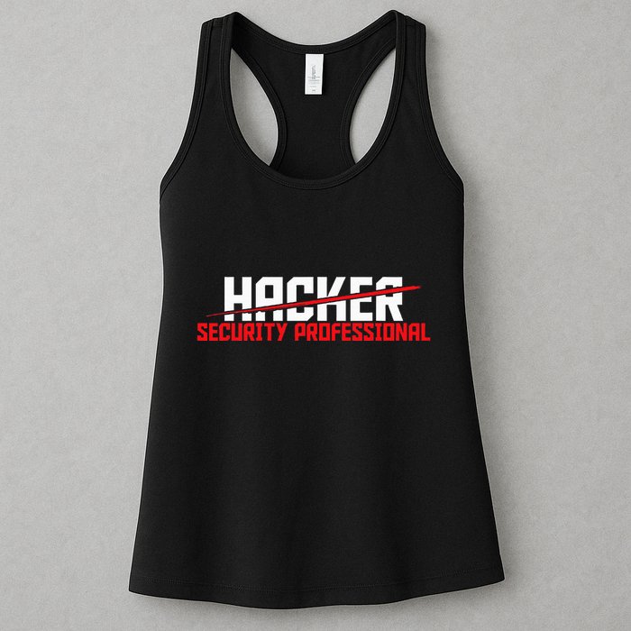 Security Professional Cybersecurity Cyber Hacker Hacking Womens Tank Top