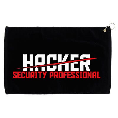 Security Professional Cybersecurity Cyber Hacker Hacking Grommeted Golf Towel