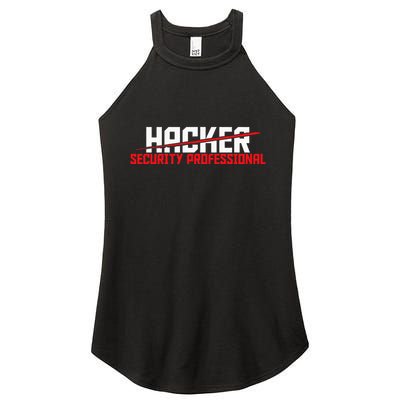 Security Professional Cybersecurity Cyber Hacker Hacking Women's Perfect Tri Rocker Tank