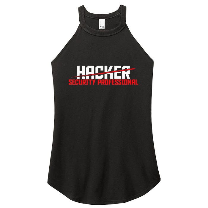 Security Professional Cybersecurity Cyber Hacker Hacking Women's Perfect Tri Rocker Tank