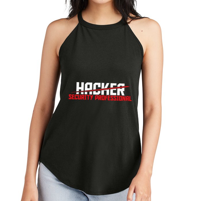 Security Professional Cybersecurity Cyber Hacker Hacking Women's Perfect Tri Rocker Tank