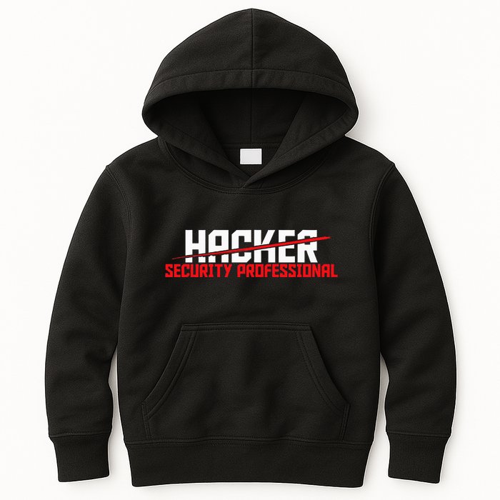 Security Professional Cybersecurity Cyber Hacker Hacking Kids Hoodie