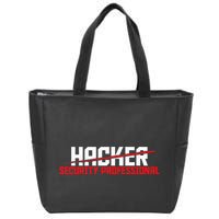 Security Professional Cybersecurity Cyber Hacker Hacking Zip Tote Bag