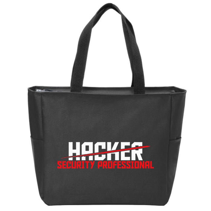 Security Professional Cybersecurity Cyber Hacker Hacking Zip Tote Bag