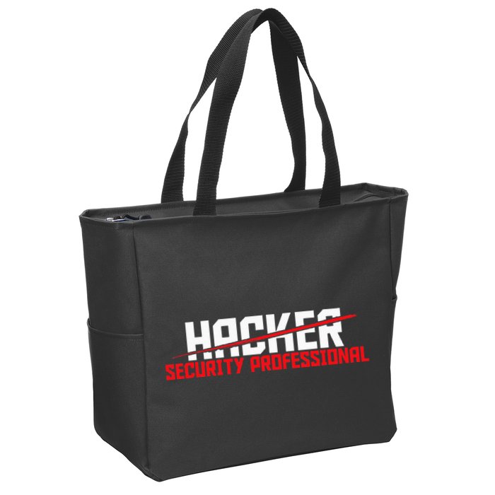 Security Professional Cybersecurity Cyber Hacker Hacking Zip Tote Bag