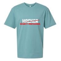 Security Professional Cybersecurity Cyber Hacker Hacking Sueded Cloud Jersey T-Shirt