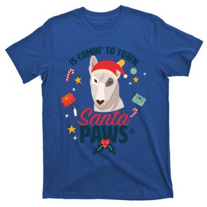 Santa Paws Cute Bull Terrier Santa Claus For Christmas Great Gift T-Shirt