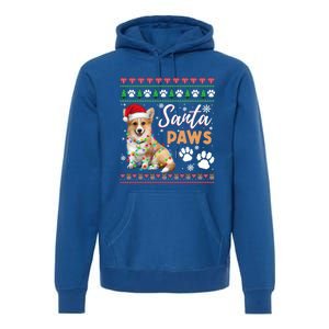 Santa Paws Christmas Dog Merry Christmas Funny Xmas Cute Gift Premium Hoodie