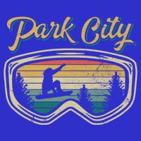 Snowboard Park City Utah Distressed Goggles Big Air Snow Gift 16 in Basic Backpack
