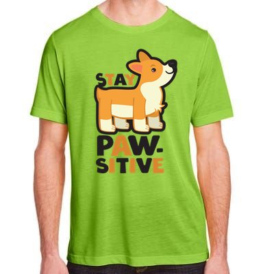 Stay Pawsitive Cool Gift Adult ChromaSoft Performance T-Shirt