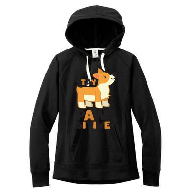 Stay Pawsitive Cool Gift Women's Fleece Hoodie