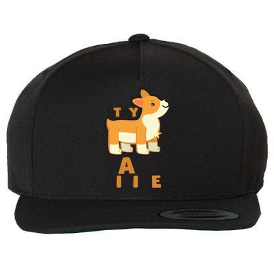 Stay Pawsitive Cool Gift Wool Snapback Cap