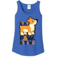 Stay Pawsitive Cool Gift Ladies Essential Tank