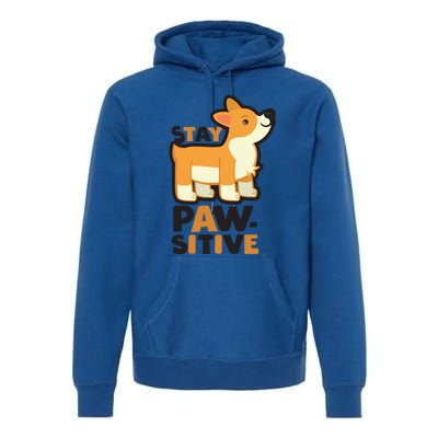 Stay Pawsitive Cool Gift Premium Hoodie