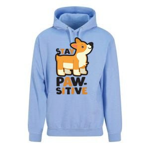 Stay Pawsitive Cool Gift Unisex Surf Hoodie