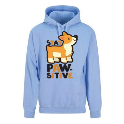 Stay Pawsitive Cool Gift Unisex Surf Hoodie