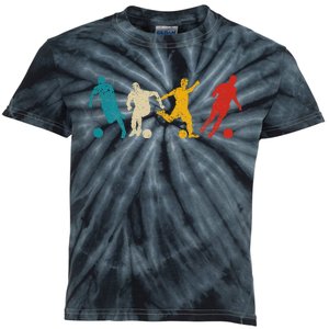 Soccer Player Coach Sports Soccer Kids Tie-Dye T-Shirt