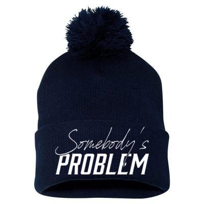 Somebody's Problem Country Pom Pom 12in Knit Beanie