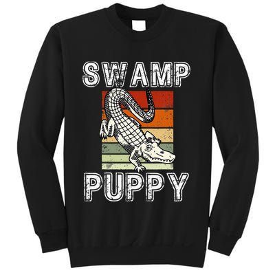 Swamp Puppy Cute Funny Sarcastic Alligator Crocodile Sweatshirt