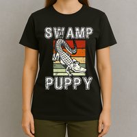 Swamp Puppy Cute Funny Sarcastic Alligator Crocodile T-Shirt