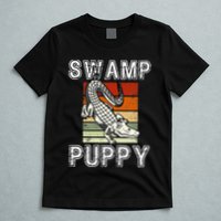 Swamp Puppy Cute Funny Sarcastic Alligator Crocodile T-Shirt