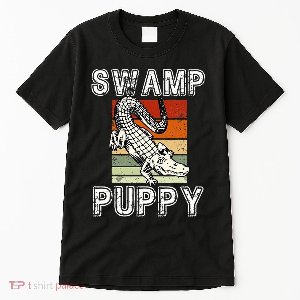Swamp Puppy Cute Funny Sarcastic Alligator Crocodile Tall T-Shirt