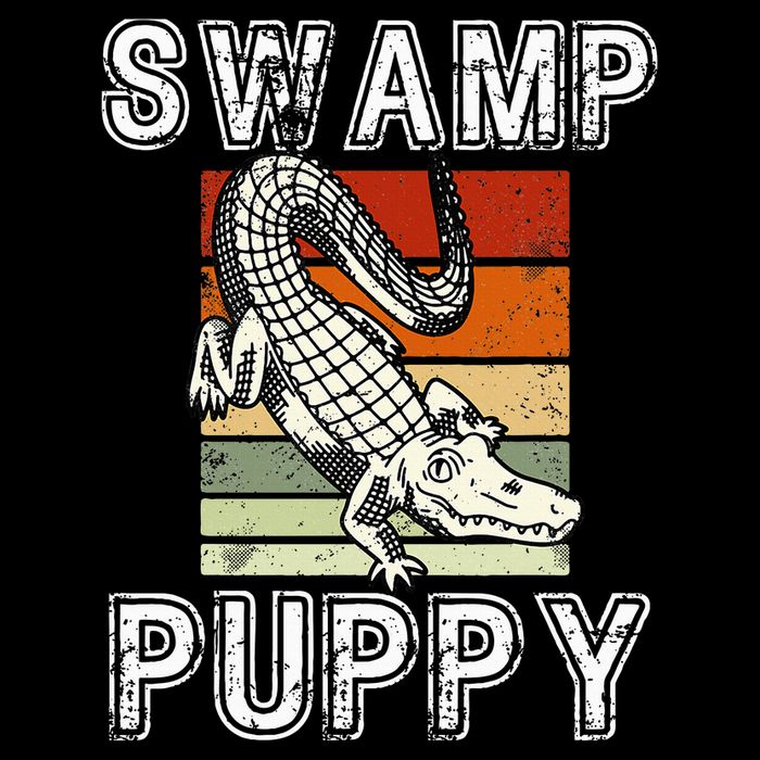 Swamp Puppy Cute Funny Sarcastic Alligator Crocodile Backpack