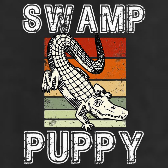 Swamp Puppy Cute Funny Sarcastic Alligator Crocodile 25L Jumbo Tote