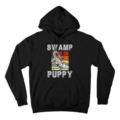 Swamp Puppy Cute Funny Sarcastic Alligator Crocodile Tall Hoodie
