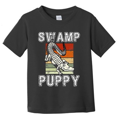 Swamp Puppy Cute Funny Sarcastic Alligator Crocodile Toddler T-Shirt