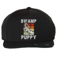 Swamp Puppy Cute Funny Sarcastic Alligator Crocodile Wool Snapback Cap