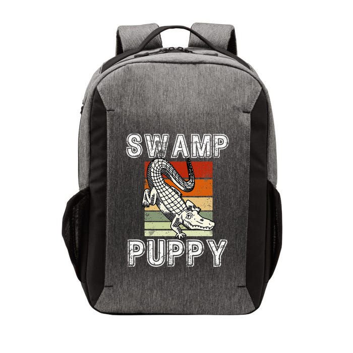 Swamp Puppy Cute Funny Sarcastic Alligator Crocodile Vector Backpack