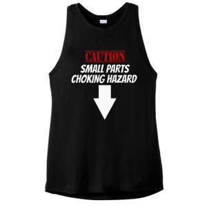 Small Parts Choking Hazard Funny Embarrassing Inappropriate Ladies PosiCharge Tri-Blend Wicking Tank