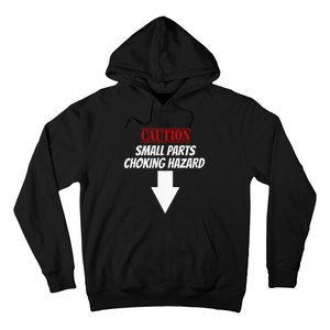 Small Parts Choking Hazard Funny Embarrassing Inappropriate Hoodie