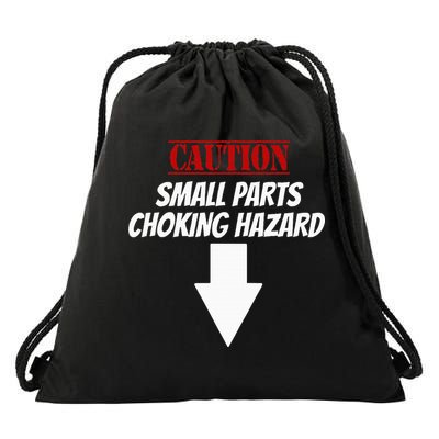 Small Parts Choking Hazard Funny Embarrassing Inappropriate Drawstring Bag