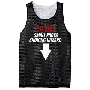 Small Parts Choking Hazard Funny Embarrassing Inappropriate Mesh Reversible Basketball Jersey Tank