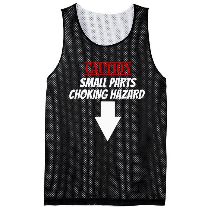 Small Parts Choking Hazard Funny Embarrassing Inappropriate Mesh Reversible Basketball Jersey Tank