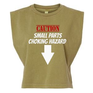 Small Parts Choking Hazard Funny Embarrassing Inappropriate Garment-Dyed Women's Muscle Tee