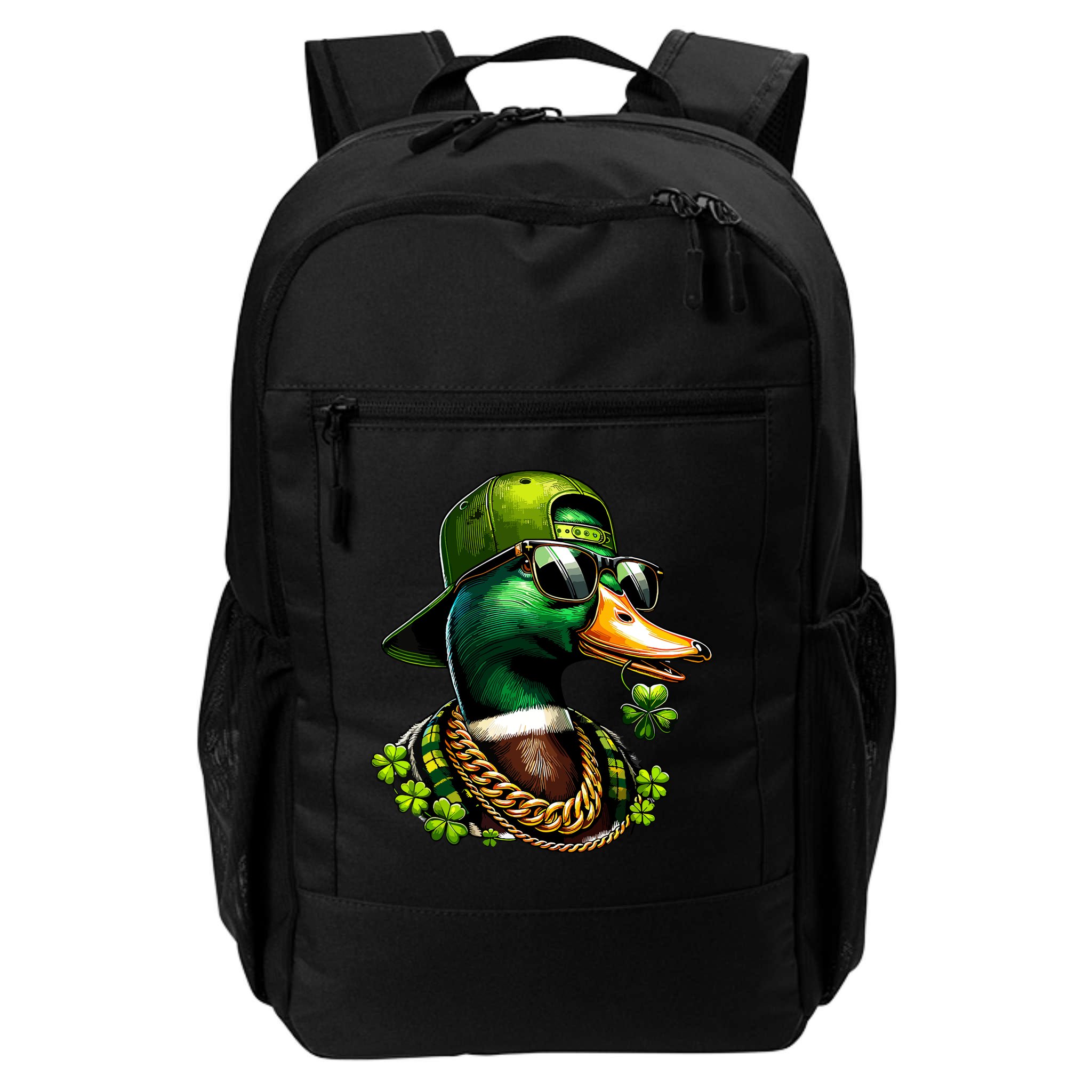 Saint Patricks Call Me Lucky Mallard Duck St Patricks Day Backpack