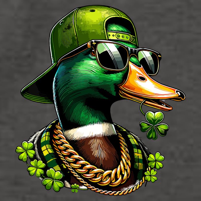 Saint Patricks Call Me Lucky Mallard Duck St Patricks Day Vector Backpack