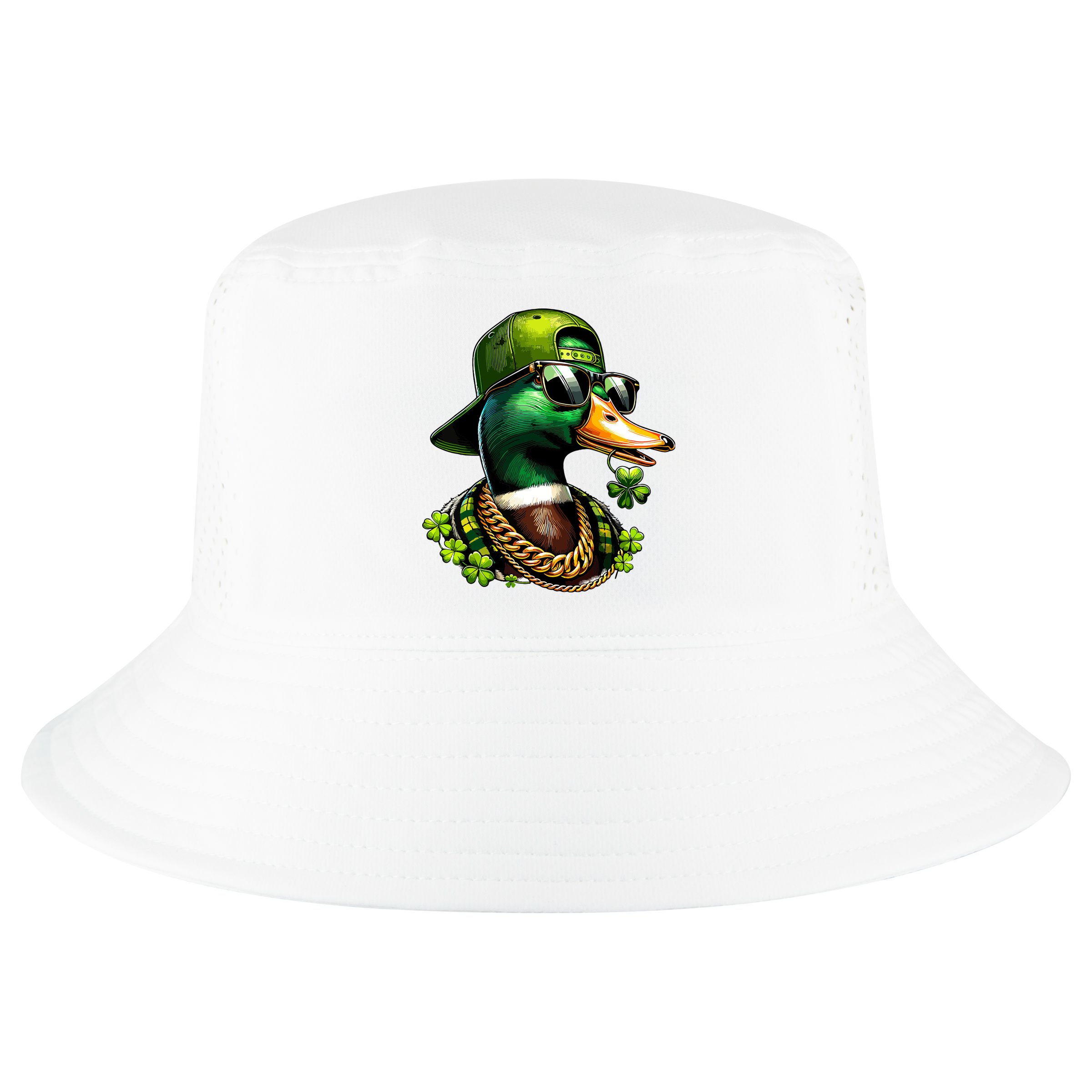 Saint Patricks Call Me Lucky Mallard Duck St Patricks Day Cool Comfort Performance Bucket Hat