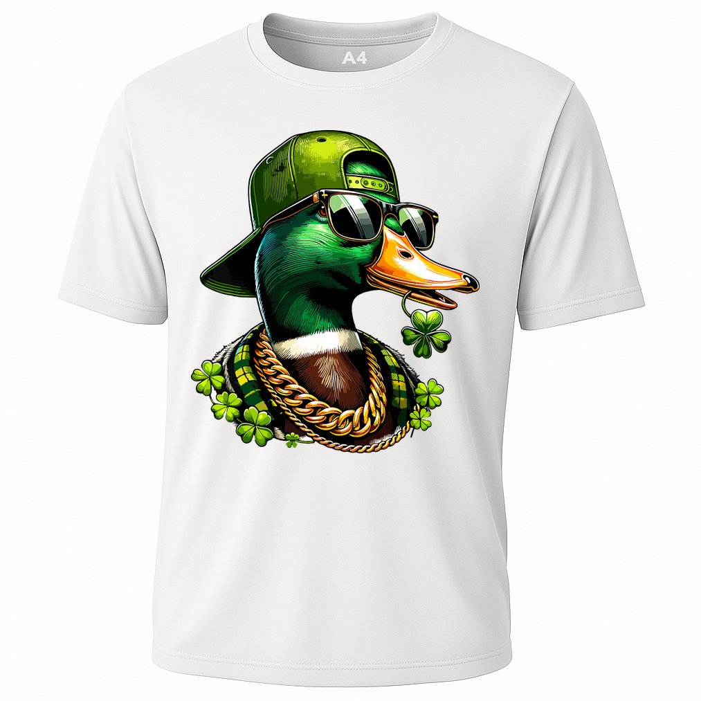 Saint Patricks Call Me Lucky Mallard Duck St Patricks Day Cooling Performance Crew T-Shirt