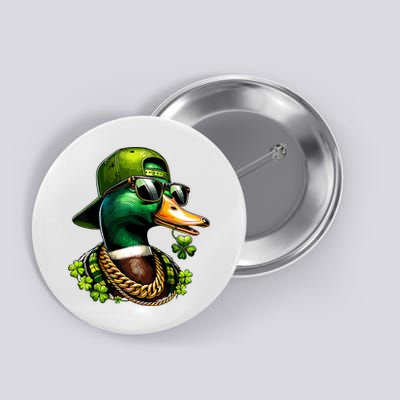 Saint Patricks Call Me Lucky Mallard Duck St Patricks Day Button