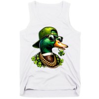 Saint Patricks Call Me Lucky Mallard Duck St Patricks Day Tank Top