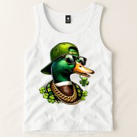 Saint Patricks Call Me Lucky Mallard Duck St Patricks Day Tank Top